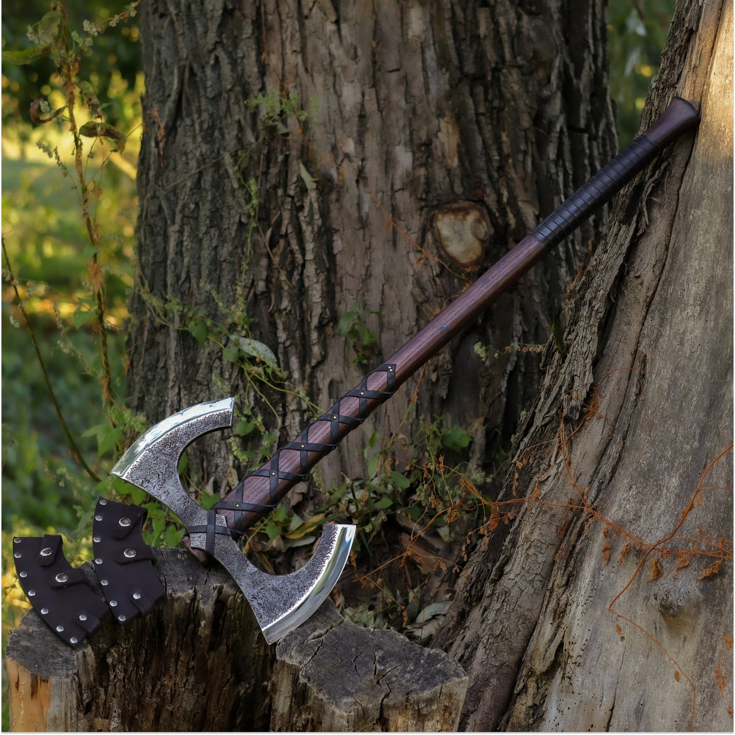 Viking Double-Edged Axe "Havamal"