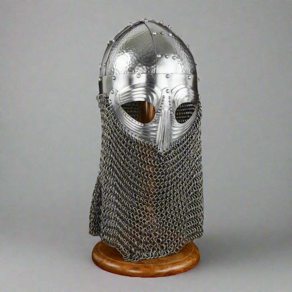 Viking Helmet with Chainmail - Norse Warrior Armor