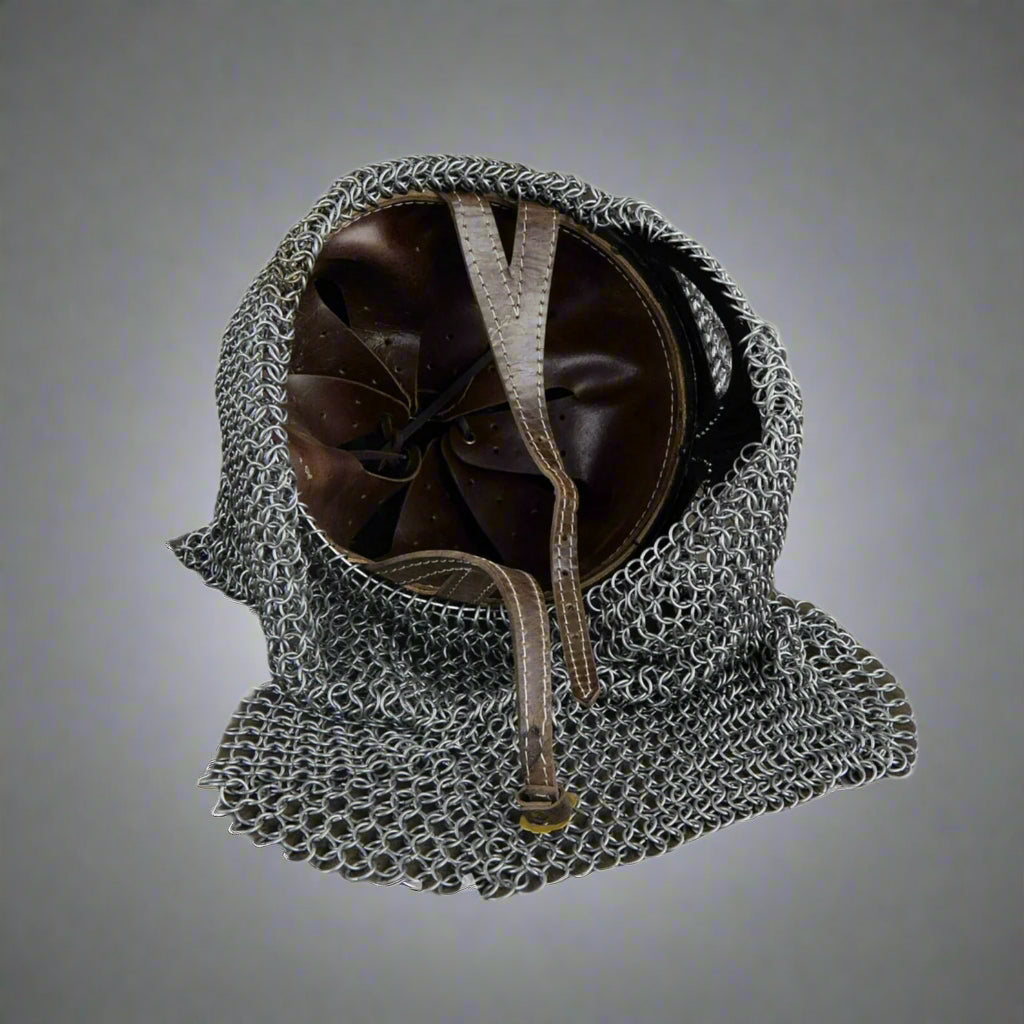 Viking Helmet with Chainmail - Norse Warrior Armor