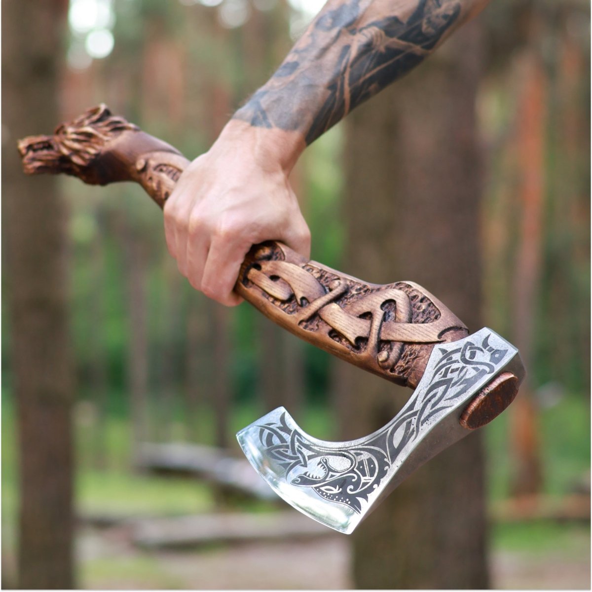 Viking axe handmade Ulfhednar Warriors