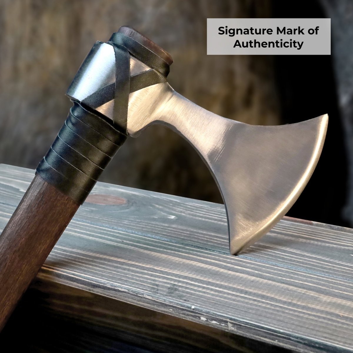 Viking Axe "Vindflaug" with Leather Wrap