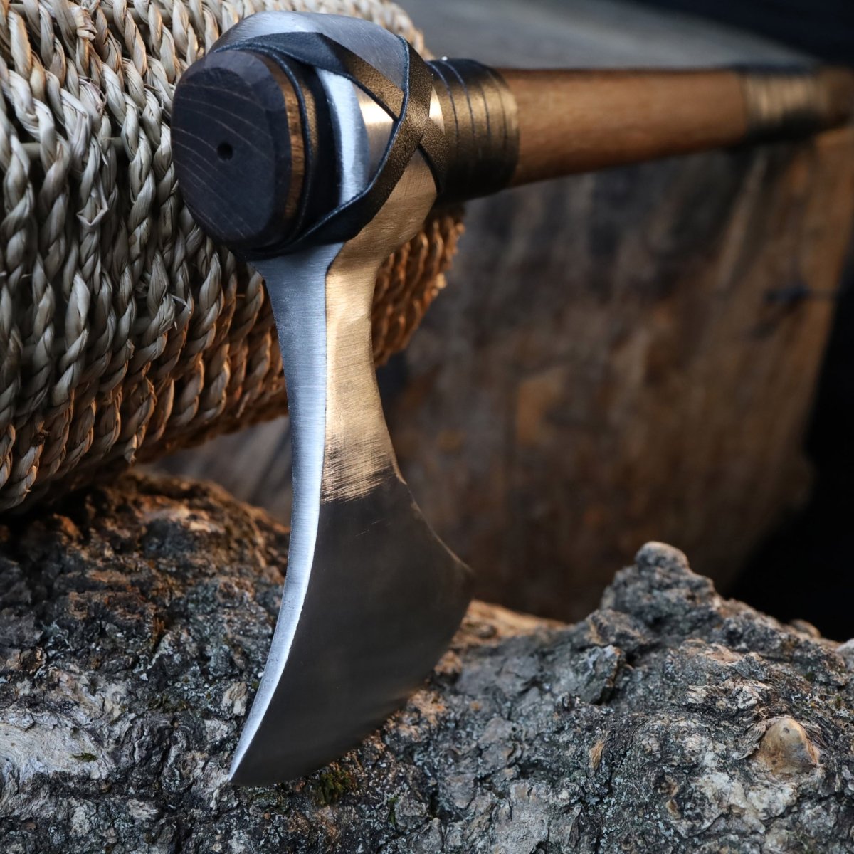 Viking Axe "Vindflaug" with Leather Wrap