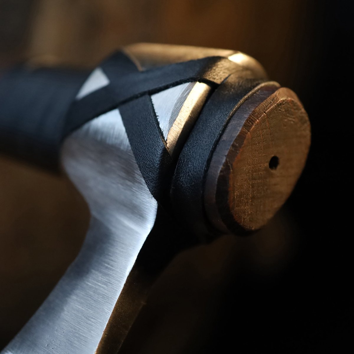 Viking Axe "Vindflaug" with Leather Wrap