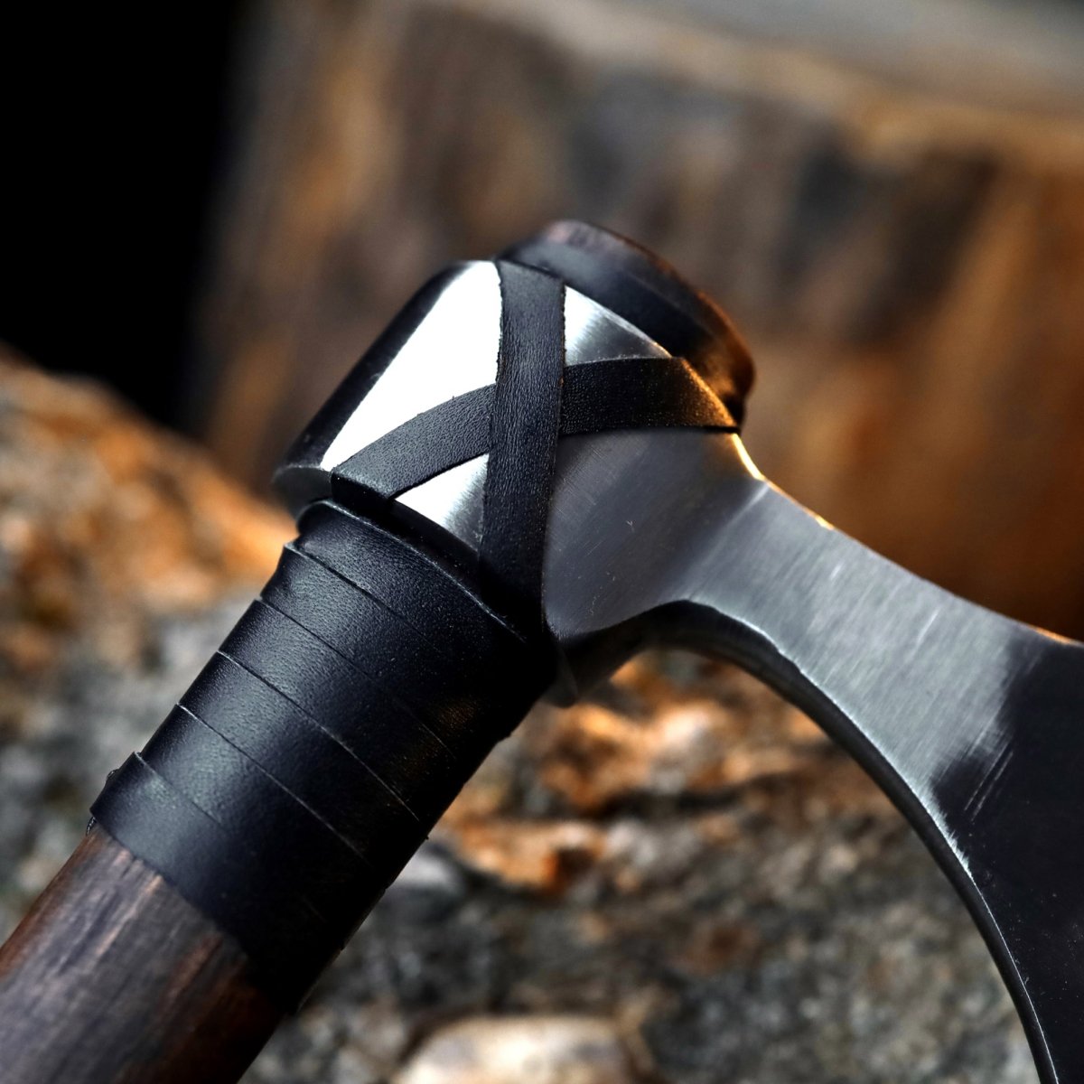 Viking Axe "Vindflaug" with Leather Wrap