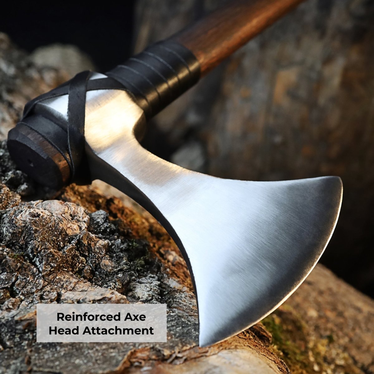 Viking Axe "Vindflaug" with Leather Wrap