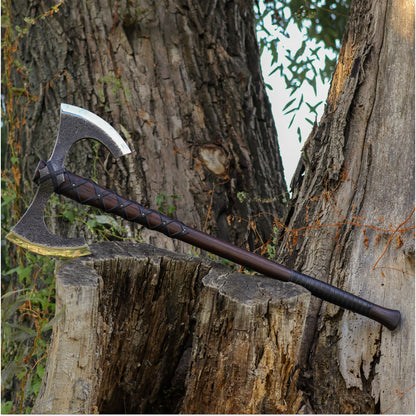 Viking Double-Edged Axe "Havamal"