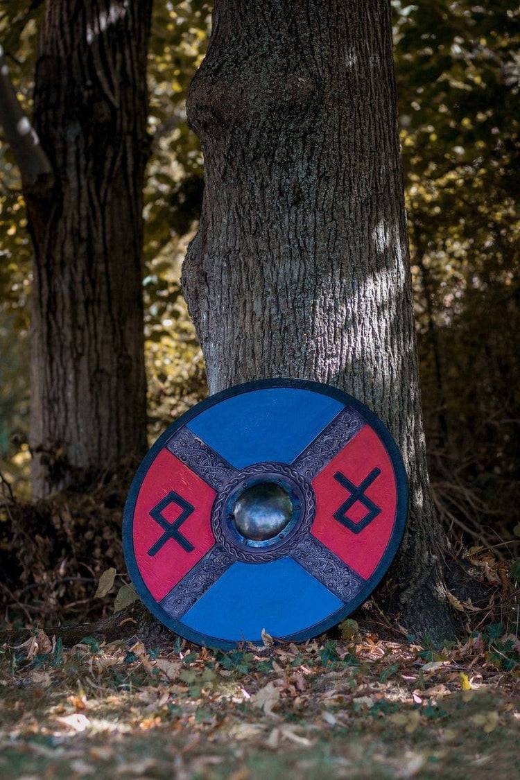 Runes Engraved Viking Shield – Norse Heritage and Ancestral Power