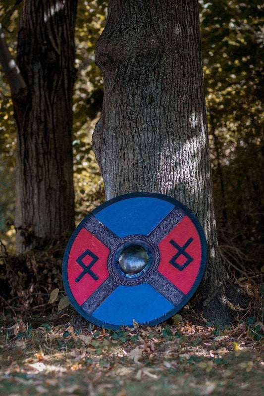 Runes Engraved Viking Shield – Norse Heritage and Ancestral Power