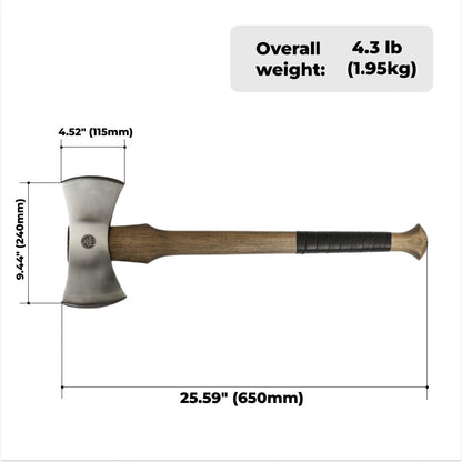 Functional double bit axe "Vargstal"
