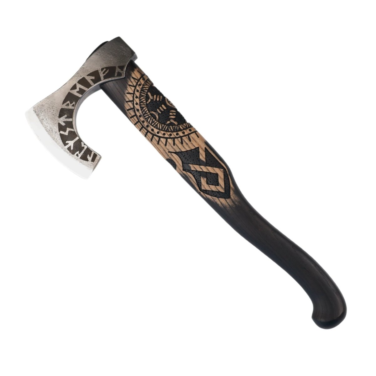 Hand forged axe “OTHALA” with leather cover