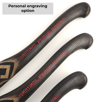 Hand forged axe “OTHALA” with leather cover
