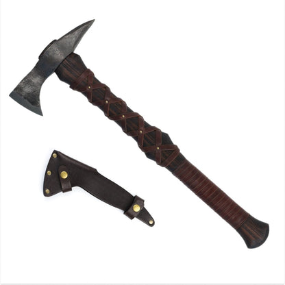Hand-forged  Gurons spike tomahawk