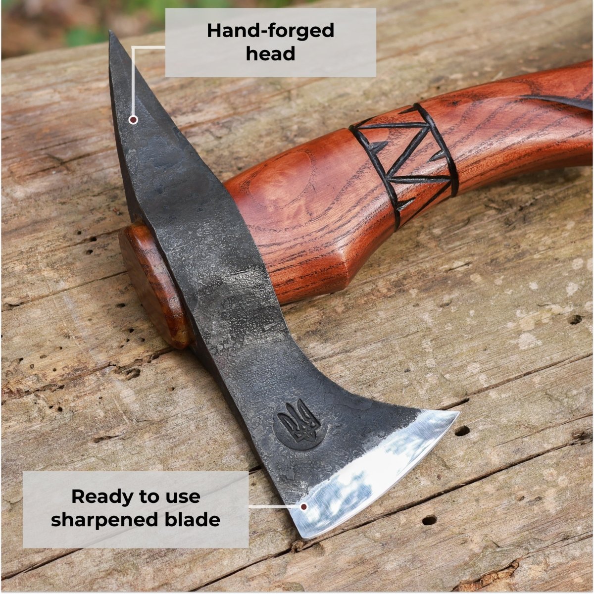 Handmade tomahawk axe "Black Hawk"