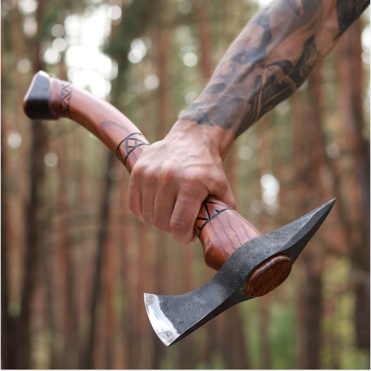 Handmade tomahawk axe "Black Hawk"