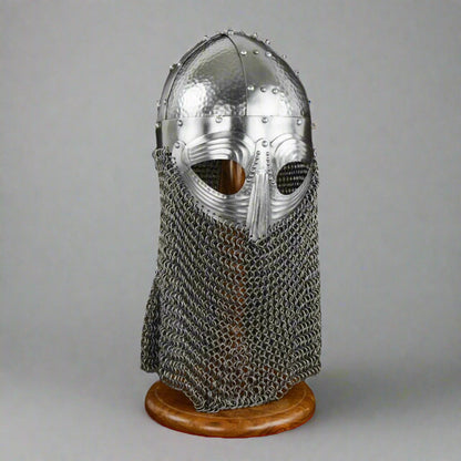 Viking Helmet with Chainmail - Norse Warrior Armor