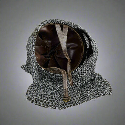 Viking Helmet with Chainmail - Norse Warrior Armor