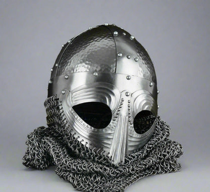 Viking Helmet with Chainmail - Norse Warrior Armor