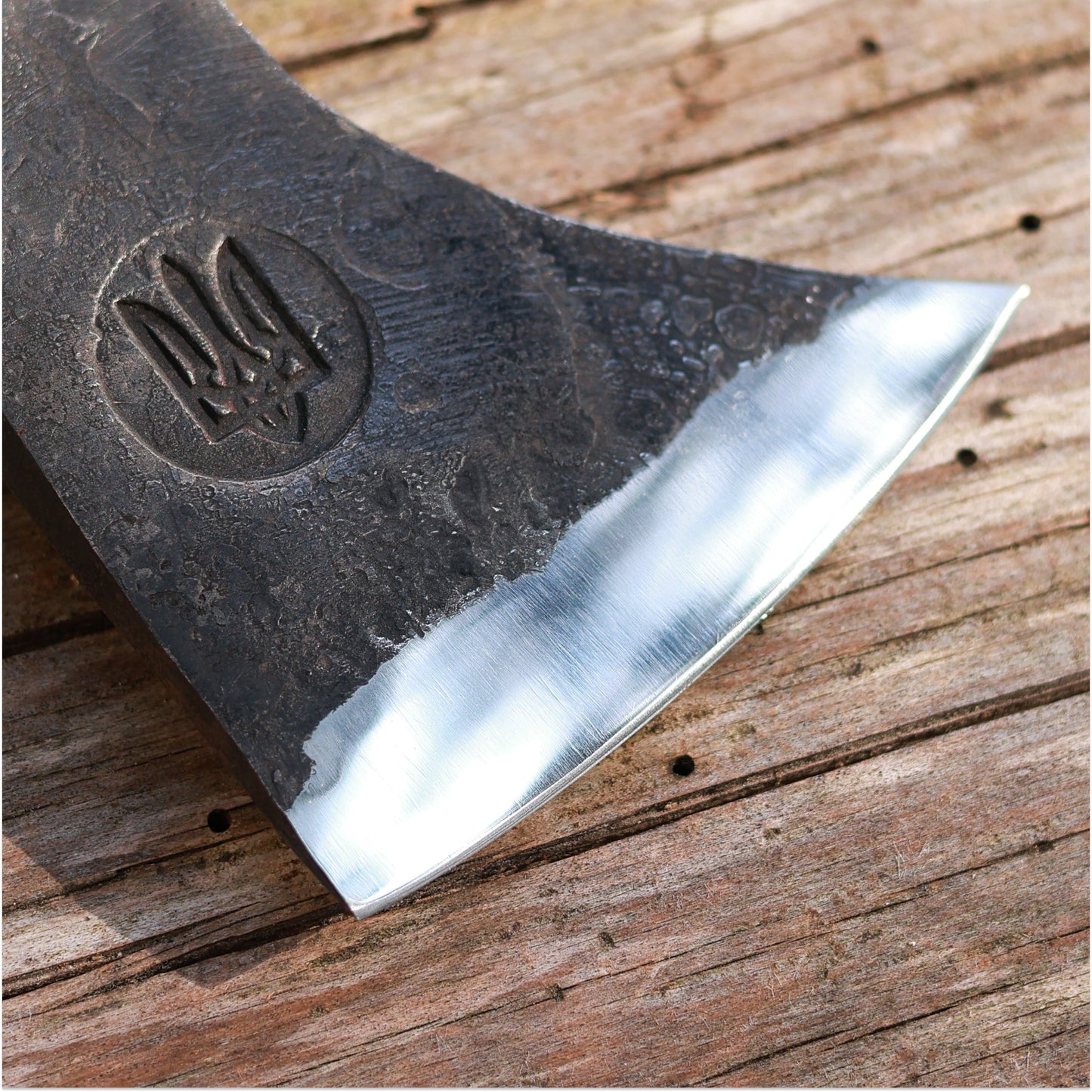 Hand-forged  Gurons spike tomahawk