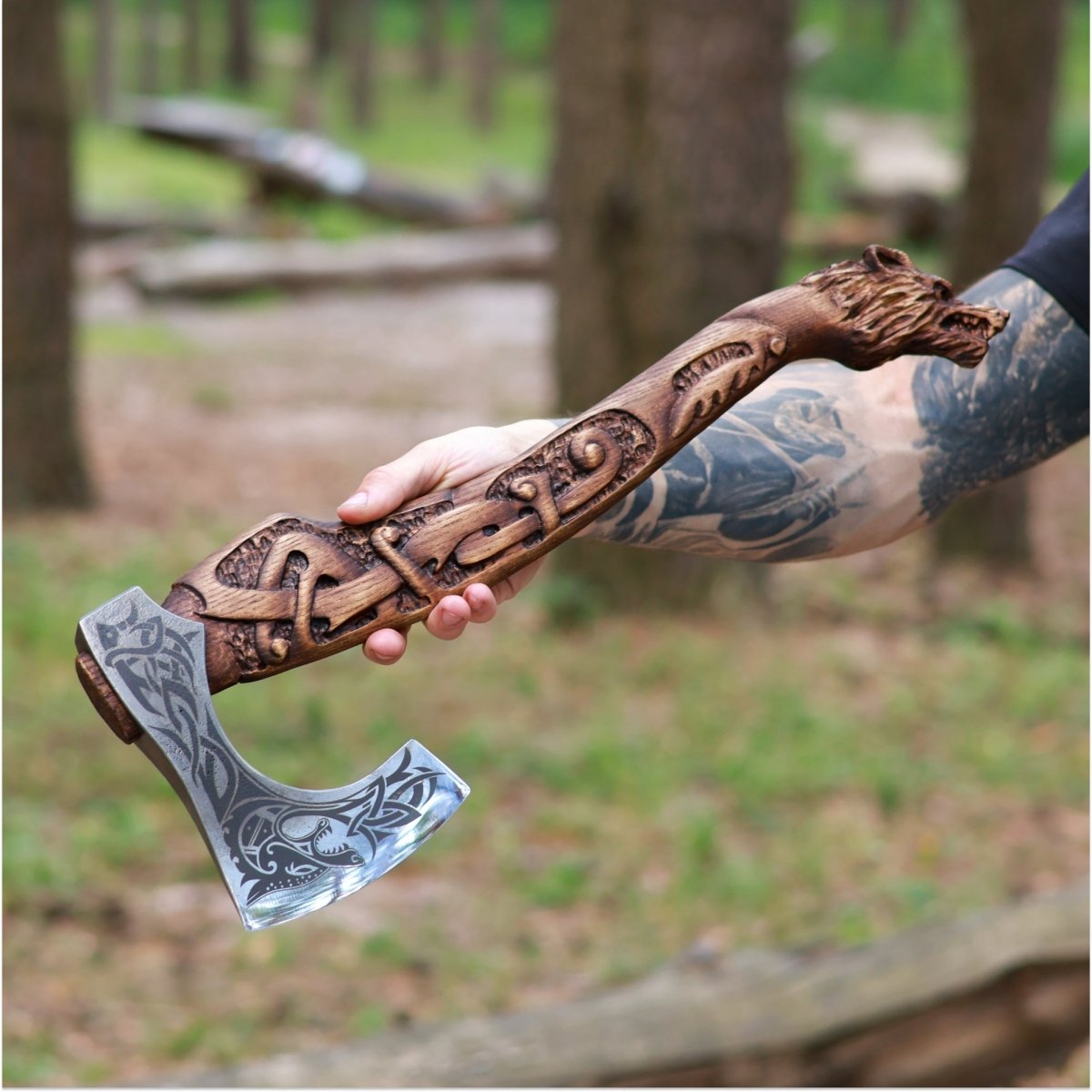 Viking axe handmade Ulfhednar Warriors