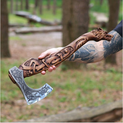 Viking axe handmade Ulfhednar Warriors