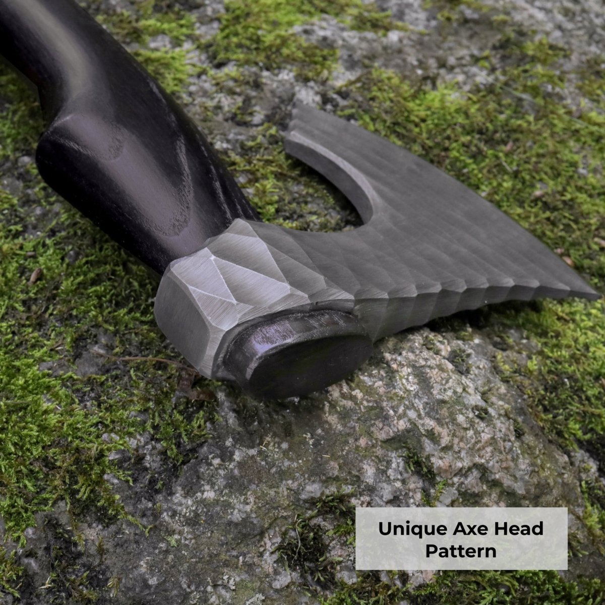 Viking axe "Vargoks" with leather wrap
