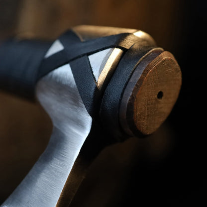 Viking Axe "Vindflaug" with Leather Wrap