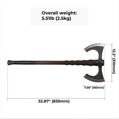 Viking Double-Edged Axe "Havamal"
