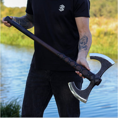Viking Double-Edged Axe "Havamal"